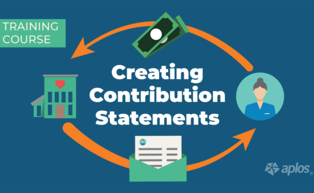 Contribution Statements Course
